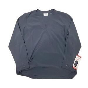 REV3 Women's V-Neck Top, Navy Size M. BO